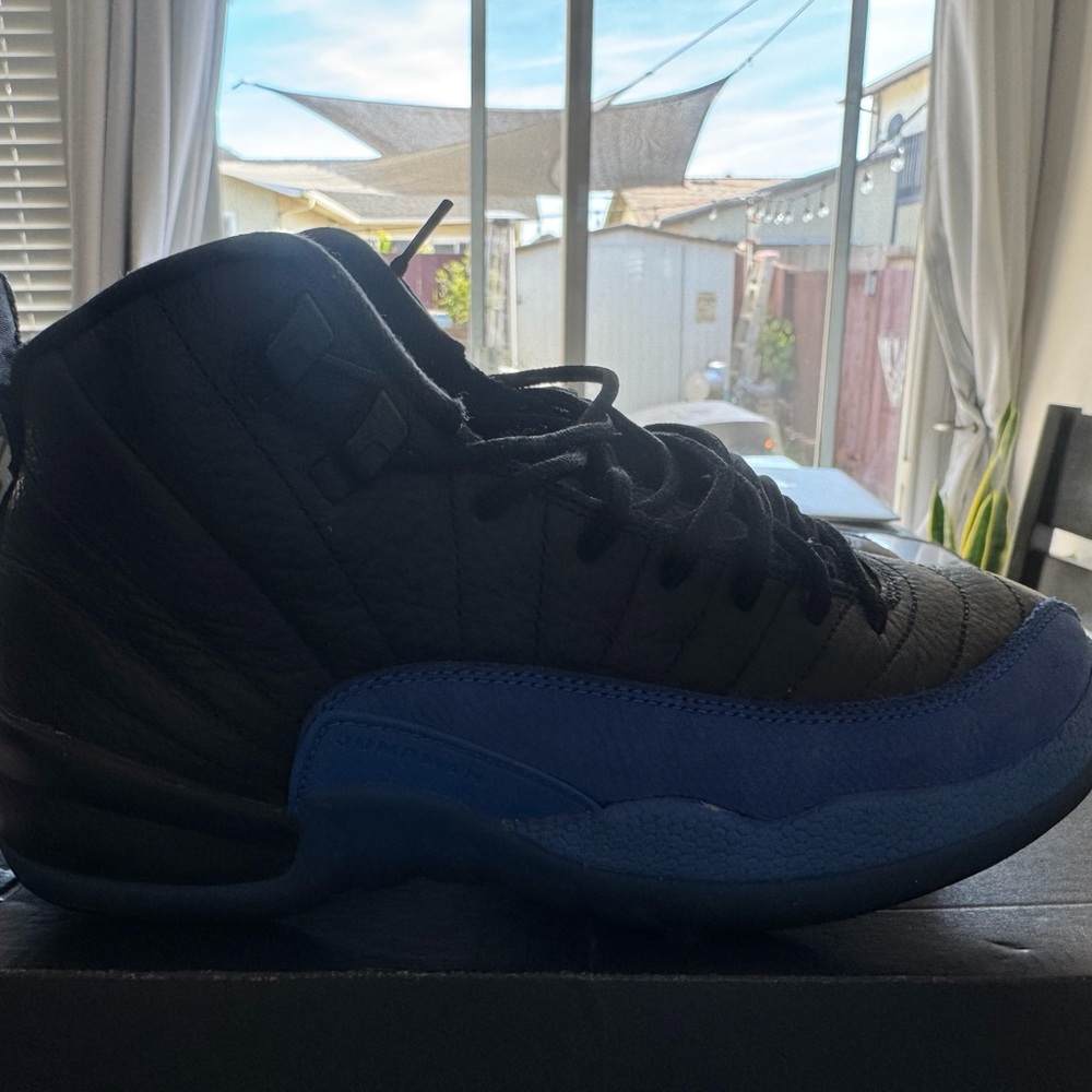 Jordan Air 12 Retro in Black and Royal Blue